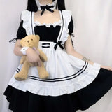 Cute pink maid uniform set Role playing Role playing Japanese soft girl maid dress pure