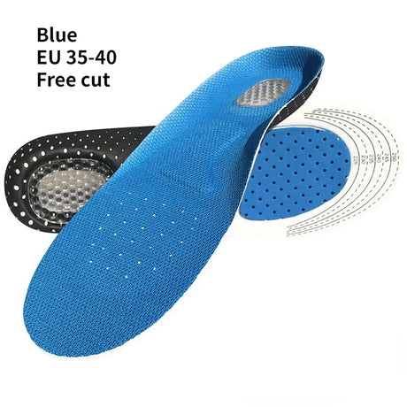 Cuttable Silicone Insoles for Shoe Men Women Orthotic Arch Support Sport Shoe Pad Soft Running Insert Cushion Memory Foam Insole