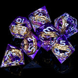 D&D Liquid Flow Core Dice & Liquid Activity Eye & Ring Sharp Edge D and D  Dungeon and Dragon Pathfinder Role Playing Games Dice