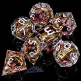 D&D Liquid Flow Core Dice & Liquid Activity Eye & Ring Sharp Edge D and D  Dungeon and Dragon Pathfinder Role Playing Games Dice