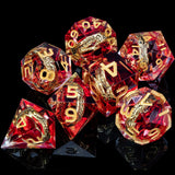 D&D Liquid Flow Core Dice & Liquid Activity Eye & Ring Sharp Edge D and D  Dungeon and Dragon Pathfinder Role Playing Games Dice