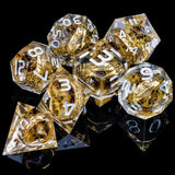 D&D Liquid Flow Core Dice & Liquid Activity Eye & Ring Sharp Edge D and D  Dungeon and Dragon Pathfinder Role Playing Games Dice