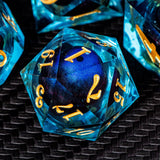 D&D Liquid Flow Core Dice & Liquid Activity Eye & Ring Sharp Edge D and D  Dungeon and Dragon Pathfinder Role Playing Games Dice