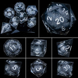 D&D Liquid Flow Core Dice & Liquid Activity Eye & Ring Sharp Edge D and D  Dungeon and Dragon Pathfinder Role Playing Games Dice