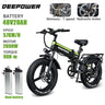 DEEPOWER 2000W Adults Electric Bike Bicycle 48V 20AH 20 Inch Fat Tire Folding Electric E Bikes Mountain Oil Brake 1000W Ebike