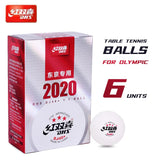 DHS DJ40+ Ping Pong Balls 3 Stars Professional Table Tennis Balls ABS New Material for Olympic Standard