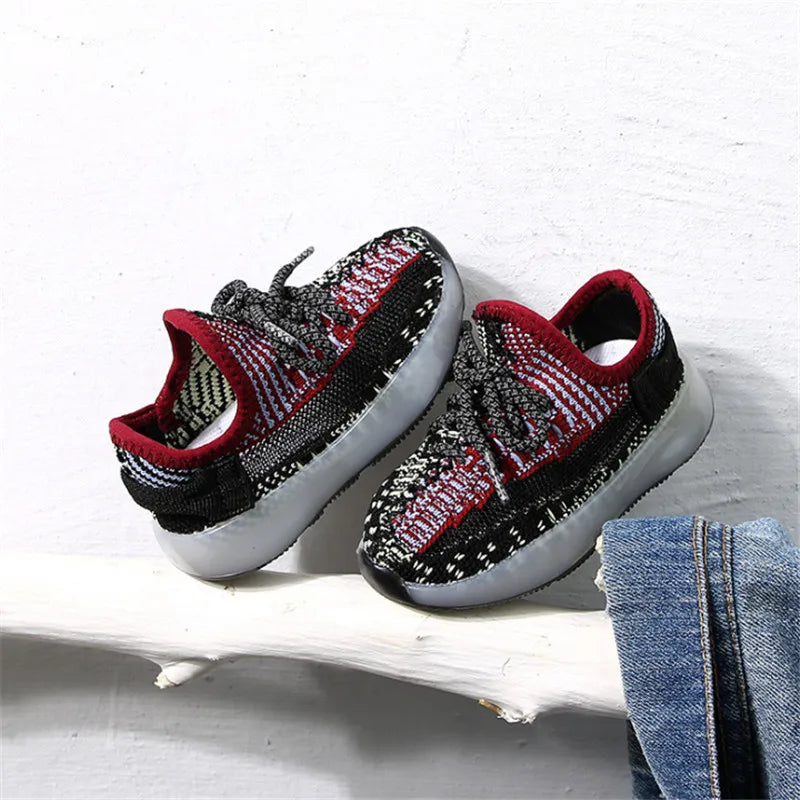 DIMI 2023 Spring Baby Soft Toddler Shoes Breathable Knitting Infant Shoes 0-3 Year Boy Girl Darling Coconut Shoes Child Sneakers