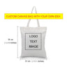 DIY Custom Canvas Bag Printed Logo Shopping Bag Leisure Fashion Women's Single Shoulder Bags Print Own Design Logo