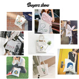 DIY Custom Canvas Bag Printed Logo Shopping Bag Leisure Fashion Women's Single Shoulder Bags Print Own Design Logo