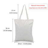 DIY Custom Canvas Bag Printed Logo Shopping Bag Leisure Fashion Women's Single Shoulder Bags Print Own Design Logo