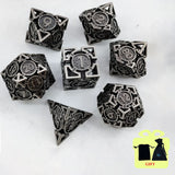 DND Dice Board Game Metal Polyhedral Dice for Dungeon and Dragons RPG Dice Set for D&D Role Playing Game D20 D12 D10 D8 D6 D4