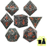 DND Dice Board Game Metal Polyhedral Dice for Dungeon and Dragons RPG Dice Set for D&D Role Playing Game D20 D12 D10 D8 D6 D4