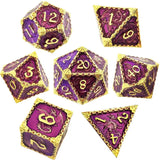 DND Dice Board Game Metal Polyhedral Dice for Dungeon and Dragons RPG Dice Set for D&D Role Playing Game D20 D12 D10 D8 D6 D4