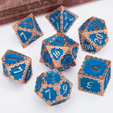 DND Dice Set Dungeon and Dragon Metal  D and D Dice Set Polyhedral Dice RPG Role Playing Games 7PCS D&D Dice D20 D12 D10 D8 D6