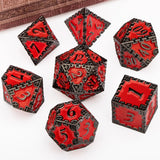 DND Dice Set Dungeon and Dragon Metal  D and D Dice Set Polyhedral Dice RPG Role Playing Games 7PCS D&D Dice D20 D12 D10 D8 D6