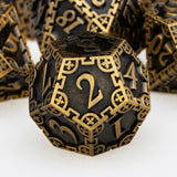 DND Dice Set Dungeon and Dragon Metal  D and D Dice Set Polyhedral Dice RPG Role Playing Games 7PCS D&D Dice D20 D12 D10 D8 D6