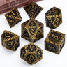 DND Dice Set Dungeon and Dragon Metal  D and D Dice Set Polyhedral Dice RPG Role Playing Games 7PCS D&D Dice D20 D12 D10 D8 D6