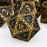 DND Dice Set Dungeon and Dragon Metal  D and D Dice Set Polyhedral Dice RPG Role Playing Games 7PCS D&D Dice D20 D12 D10 D8 D6