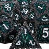 DND Metal Dice Set Dungeon and Dragon RPG Dice Polyhedral D&D Dice for RPG D+D Rolling Game Dice D and D Dice D20 D12 D10 D8 D6