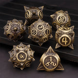 DND Metal Polyhedral Dice Set SetDungeon and Dragon Suitable for Smooth Rolling in RPG and Table Game