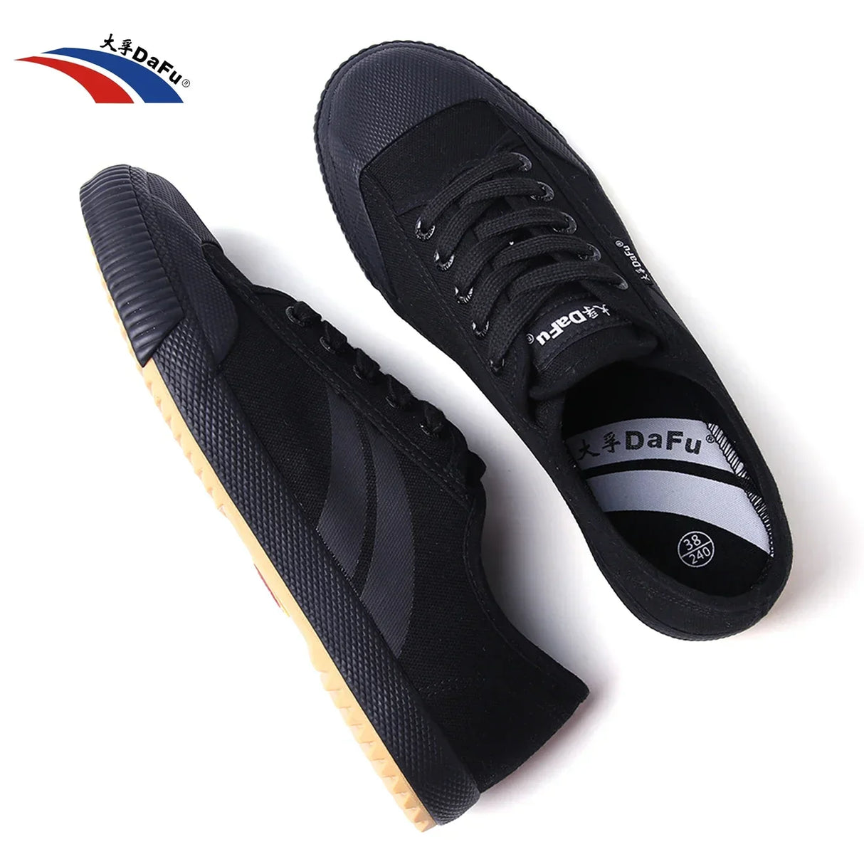 DaFu Shoes Classical Sneakers Martial Arts All Balck Shoes Improved