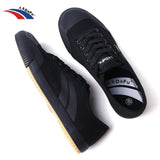 DaFu Shoes Classical Sneakers Martial Arts All Balck Shoes Improved