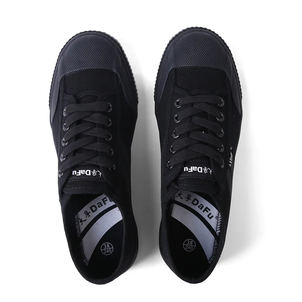 DaFu Shoes Classical Sneakers Martial Arts All Balck Shoes Improved