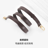 Dark Brown Replacement Leather Bag Straps for LV Speedy 20 25 30 Shoulder Straps Ajustable Crossbody Long Bags Belt Accessories