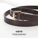 Dark Brown Replacement Leather Bag Straps for LV Speedy 20 25 30 Shoulder Straps Ajustable Crossbody Long Bags Belt Accessories