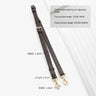 Dark Brown Replacement Leather Bag Straps for LV Speedy 20 25 30 Shoulder Straps Ajustable Crossbody Long Bags Belt Accessories