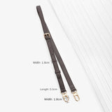 Dark Brown Replacement Leather Bag Straps for LV Speedy 20 25 30 Shoulder Straps Ajustable Crossbody Long Bags Belt Accessories