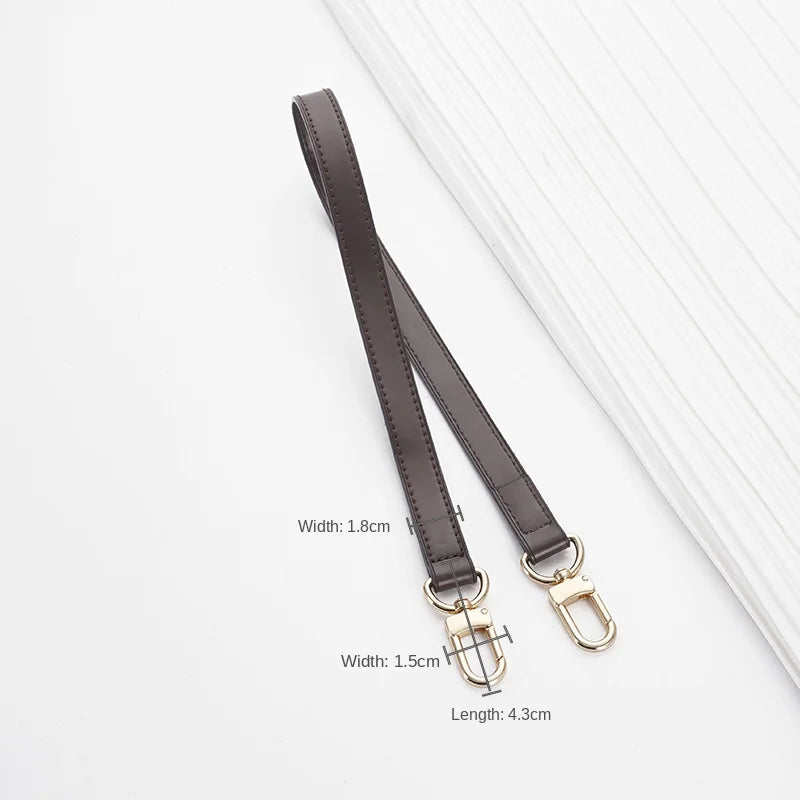 Dark Brown Replacement Leather Bag Straps for LV Speedy 20 25 30 Shoulder Straps Ajustable Crossbody Long Bags Belt Accessories