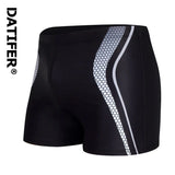 Datifer New Swimwear Male Summer Beach Surfing Fashion Swimsuit Boxer Shorts High Quality Mens Swim Trunks With Pad