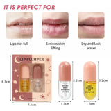 Day Night Volume Lip Plumper Oil Clear Lasting Nourishing Repairing Reduce Lip Fine Line Care Lip Oil Cosmetic 10g