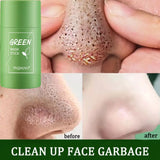 Deep Cleansing Mud Film Gentle Remove Blackheads Control Oil Shrink Pores Green Tea Cleansing Stick Skin-Friendly Treatment