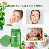 Deep Cleansing Mud Film Gentle Remove Blackheads Control Oil Shrink Pores Green Tea Cleansing Stick Skin-Friendly Treatment