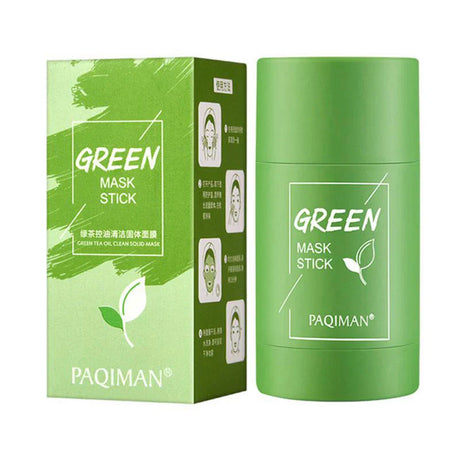 Deep Cleansing Mud Film Gentle Remove Blackheads Control Oil Shrink Pores Green Tea Cleansing Stick Skin-Friendly Treatment