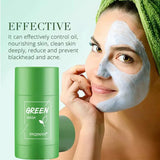 Deep Cleansing Mud Film Gentle Remove Blackheads Control Oil Shrink Pores Green Tea Cleansing Stick Skin-Friendly Treatment