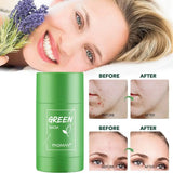 Deep Cleansing Mud Film Gentle Remove Blackheads Control Oil Shrink Pores Green Tea Cleansing Stick Skin-Friendly Treatment