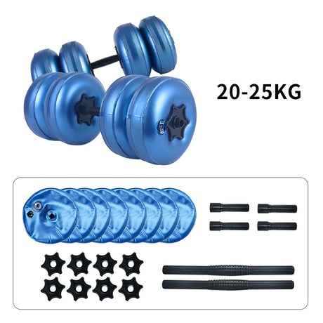 Deiris Water Filled Dumbbells Gym 1-25kg Weights Portable Adjustable Dumbbell Set For Men Women Arm Muscle Training Home Travel