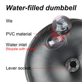 Deiris Water Filled Dumbbells Gym 1-25kg Weights Portable Adjustable Dumbbell Set For Men Women Arm Muscle Training Home Travel