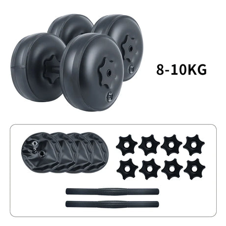 Deiris Water Filled Dumbbells Gym 1-25kg Weights Portable Adjustable Dumbbell Set For Men Women Arm Muscle Training Home Travel