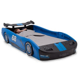 Delta Children Turbo Race Car Twin Bed, Blue toddler bed children's bed  kids bed  kids furniture