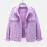 Denim Jacket Women Jeans 2024 Jean Boyfriend Jackets for Women Oversize Coat Veste Femme Purple White Yellow Mujer Red Pink Blue