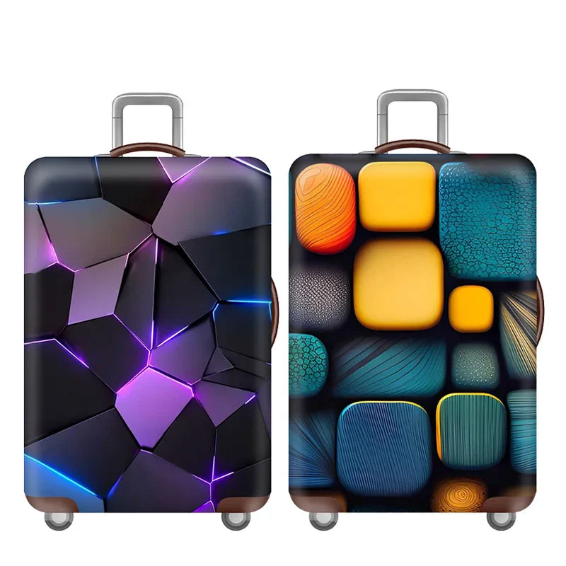 Designer Thicken Luggage Cover Elastic Fabric Luggage Protective Cover Travel Accessories Suitable 18-32 Inch Trolley Case Cover