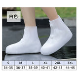 Designer Two Tone Shoe Covers Waterproof Overshoes Washable Anti Skid Shoe Covers With Button White Durable Shoe Covers Galoshes