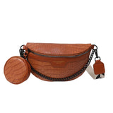 Designer Woman Waist Bag Quality Leather Fanny Pack Coin Purse Fashion Brand Ladies Belt Bag Luxury Shoulder Crossbody Chest Bag