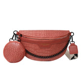 Designer Woman Waist Bag Quality Leather Fanny Pack Coin Purse Fashion Brand Ladies Belt Bag Luxury Shoulder Crossbody Chest Bag