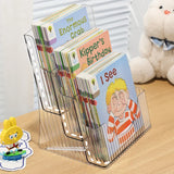 Desktop Bookshelf Kids Picture Book Storage Accessories Small Magazine Rack Acrylic Transparent Tree Estante Home Furniture WKBS