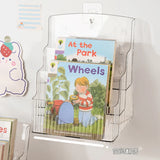 Desktop Bookshelf Kids Picture Book Storage Accessories Small Magazine Rack Acrylic Transparent Tree Estante Home Furniture WKBS